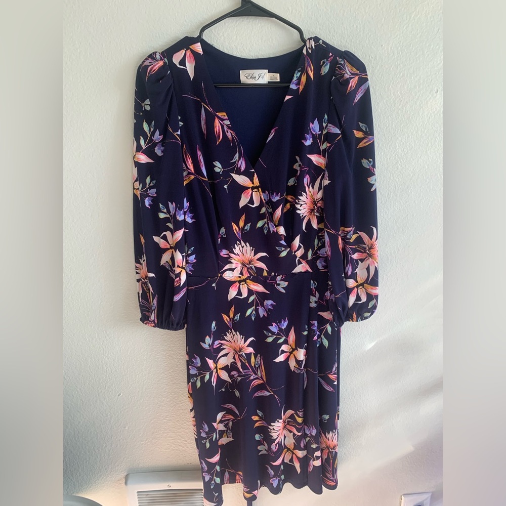 Eliza J Floral Wrap Dress